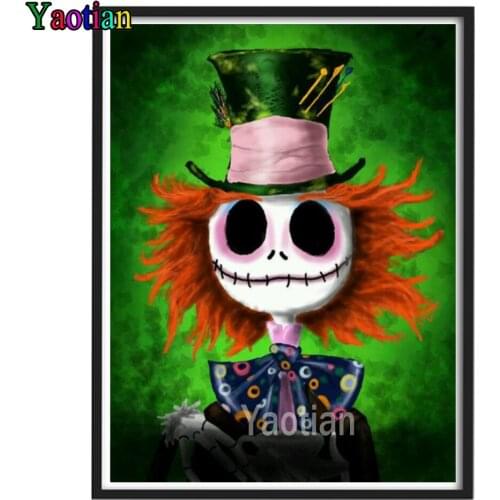 Full Square/Round Drill 5D DIY Diamond Painting Halloween Horror Doll Patterns Bead Embroidery Cross Stitch 3D Home Decor