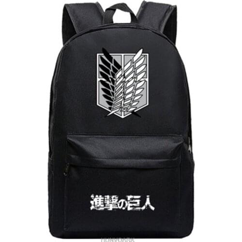 Anime Shingeki no Kyojin Attack on Titan Backpack School Bags for Boys Girls for Teenagers School Bagpack Satchel Travel Bags