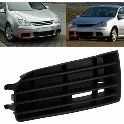 Car Front Bumper Fog Lamp Frame Fog Lamp Grille for Golf 5 A5 MK5 2004 2005 2006 2007 2008 2009