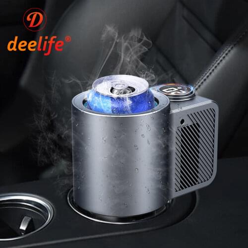 Deelife Car Cup Holder Can Cooler 12v Auto Drinks Beverage Cooling