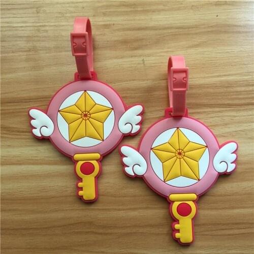 Card Captor Sakura Anime Action Figure Travel Accessories Luggage Tag Suitcase ID Address Portable tag Holder Baggage Label Gift