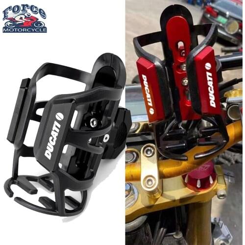 For Ducati Panigale 899 959 1299 1199 S R G V4 KN Motorcycle Accessories Aluminum+ Rubber Beverage Water Bottle Drink Cup Holder