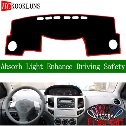 For GEELY cross 2008 2009 2010 Dashboard Cover Sun Shade Dash Mat Pad Carpet Car Stickers Interior Accessories