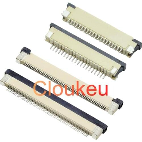 FPC FFC 0.5mm 1.0mm connector socket Drawer type Bottom contact 4P 5P 6P 7P 8P 10P 12P 14P 16P 18P 20P 22P 24P 26P 28P 30P