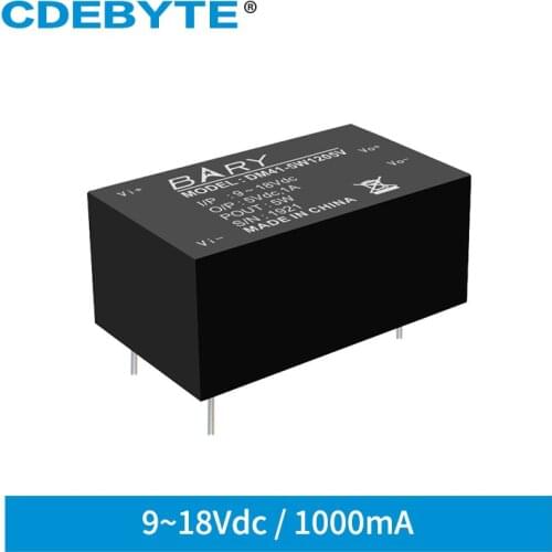 DM41-5W1205V 5W DC-DC Isolated Buck Power Supply Module 9-18Vdc Wide Voltage DIP Ultra-small Volume