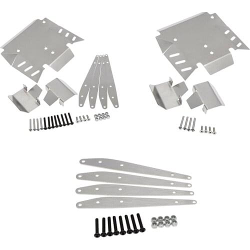 RC Chassis Armor Protection Set Fit for Axial 1:10 RC Rock Crawler Car Accs