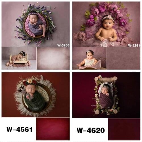 Red Solid Texture Photography Backdrop Abstract Pure Color Newborns Baby Shower Birthday Photo Background Studio Portraits Prop