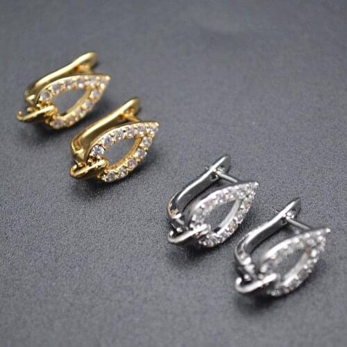 Variou shape Gold and Silver Color Earring Hooks Fit Dangle Earrings Making Jewelry Findings