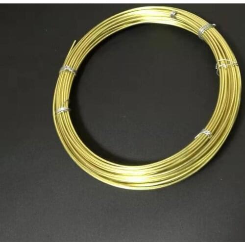 10 Meters ,1.2/1.5/1.8/2 mm diameter H65 CuZn36 CW507L C27000 Brass Wire Industry DIY Wire