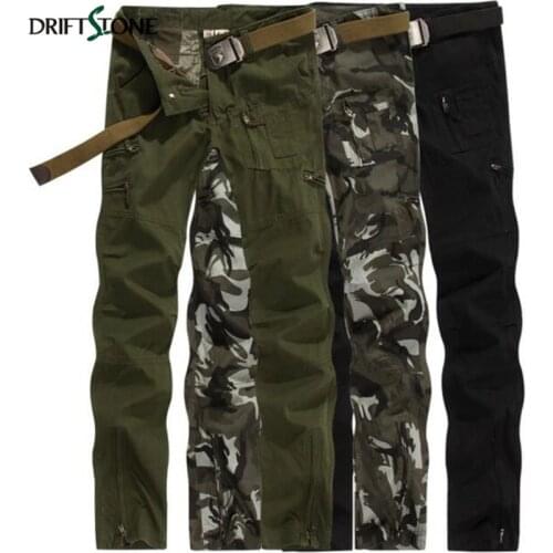 Mens Military Pants Army Camouflage Cargo Pants multi - functional casual trousers Army Uniform