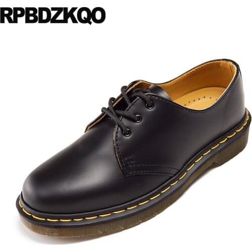 Designer Flats High Quality Rubber Italy Luxury Stylish Black Comfort Dress Lace Up Boys 2019 Men Shoes Casual Leather Brand