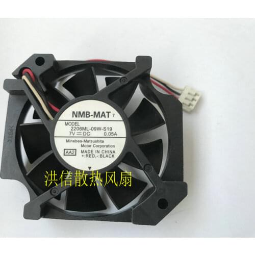 Original 2206ml-09w-s19 DC 7V 0.05A 5.7cm 57 * 52mm silent fan