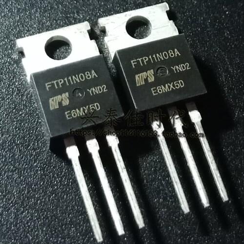 Original new 5pcs/ FTP11N08A 100A/75V TO-220