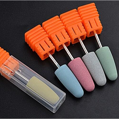 Rubber Silicon Nail Drill Bit Nail Buffer Files Mills Pedicure Rotary Grinder Cuticle Milling Cutter for Manicure Nail Art Tools