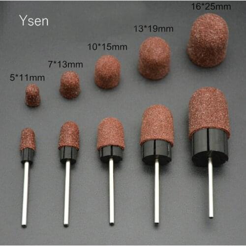 Ysen (1pcs sanding band+1pcs grill grip) Nail Sanding Block Sleeves Sanding Bands Nail Drill Manicure Tools