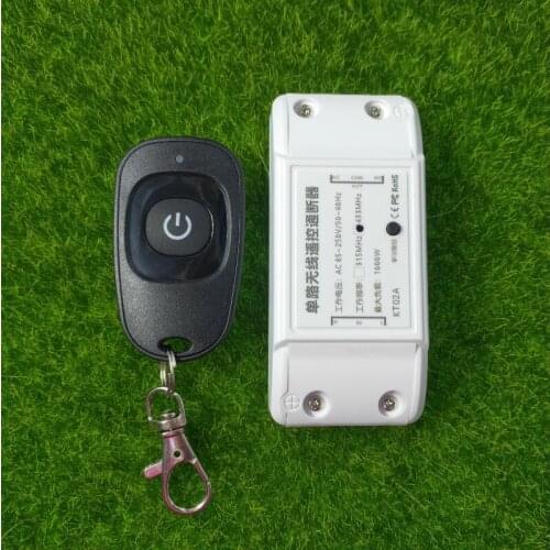 Universal AC 85v 110v 220v 240V 250V AC 1ch RF wireless remote control switch lamp/bulb power on/off