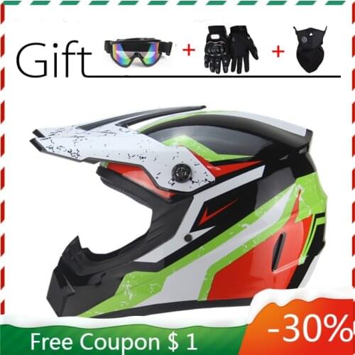 Off-road Motorcycle Helmet Casco Moto Full Face Motocross Helm Professional motorbike ATV Mt Downhill Racing Dirt Bike For Men