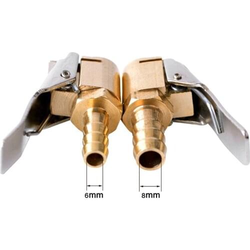 1pcs Auto Air Pump Chuck Clip Car Truck Tyre Tire Inflator Valve Connector Car 6mm 8mm Clamp Tire Repair Tools