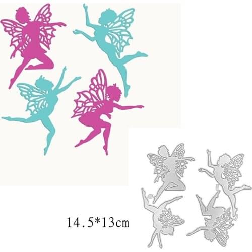 ZENRA Dancing Angel Metal Cutting Die Stencils Stencils Decorative Embossing DIY Paper Card Making Scrapbook
