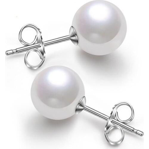 BOYULIGE New fashion Jewelry korean Pearl Stud Earrings 2018 For Woman Girl Geometric Stainless Steel earrings aretes de mujer