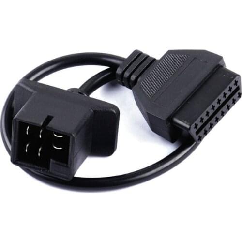 6 Pin OBD1 plug to 16 Pin Female OBD2 Cable Car Diagnostic Connector Adapter For Chrysler