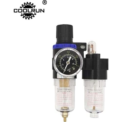 AFC2000 Oil Water Separator Regulator Trap Filter Airbrush Air Compressor Pressure Reducing 1/4 AFC2000 Oil Water Separator Reg
