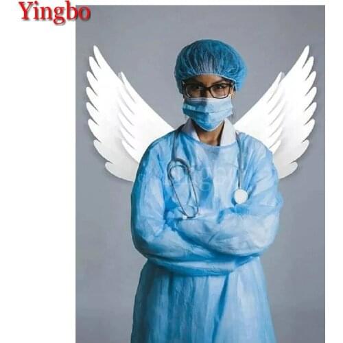 5d Diamond Painting Doctor Angel Full Drill Diamond Embroidery Sale Diamond Mosaic Picture Of Rhinestone Portrait Mystery Gift