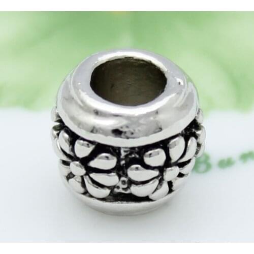 Free Shipping European Exquisite Flower Plant Charm Beads fit Pandora bracelet beads for jewelry making Gift for women