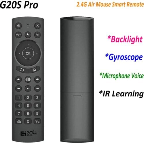 G20S Pro Voice Backlight Smart Air Mouse Gyroscope IR Learning Google Voice for Android Smart TV Box PK G30S G50S remote control