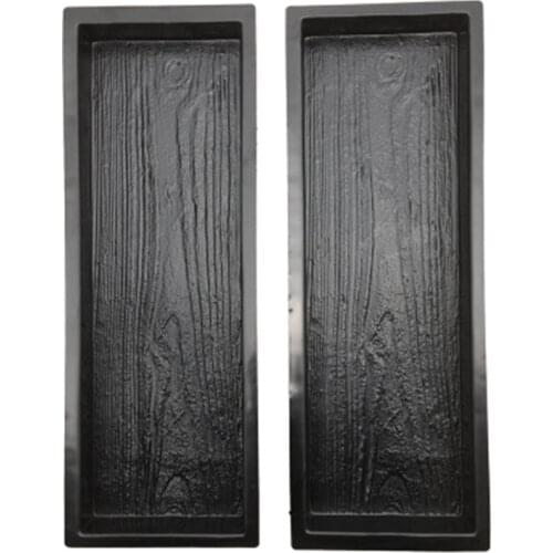 Imitation Wood Grain DIY Path Maker Paving Cement Brick Mold Stepping Pavement Road Concrete Mould Garden Decoration