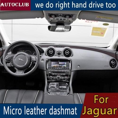 For Jaguar XF XE F-PACE XJL Leather Dashmat Dashboard Cover Pad Dash Mat Sunshade carpet custom 2015 2016 2017 2018 2019