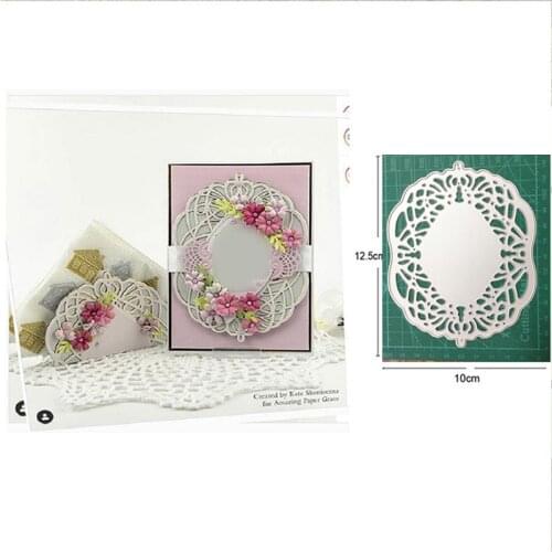 Metal cutting dies cut die mold lace oval frame decoration Scrapbooking dies paper craft knife mould blade punch stencils dies