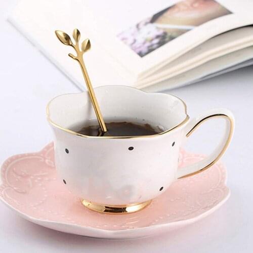 Ice-Cream Tea Stirring Spoons Retro Dessert Demitasse Espresso Spoons Cutlery Kitchen Tableware 1 Set of 8 Pieces