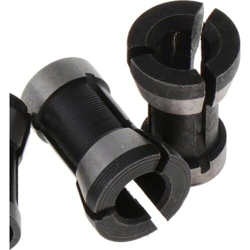 Set of 3 6mm 6.35mm 8mm Woodworking Router Bit Adapter Collet Chuck Head