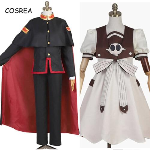 Toilet-Bound Hanako-kun Nene Yashiro Dress Skirt Jibaku Shounen Hanako Kun Cosplay Yugi Costume Cape+Top+Pants Disfraz Cosplay