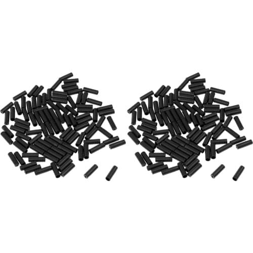 200Pcs Shifter Ferrules Bike Bicycle Cycling Shift Cable Housing End Cap 4mm Black