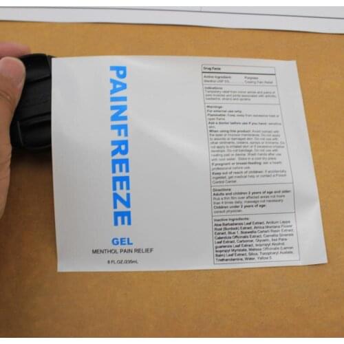 Customized OEM/ODM welcome printing hot stamping gold foil label with glossy lamination