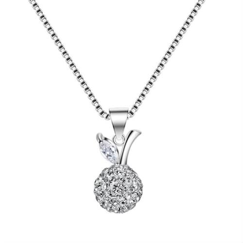 Classic Crystal Pearl Penant Necklaces For Women Jewelry Trend Choker Necklace 925 Silver Chain On Neck For Girls Accessories