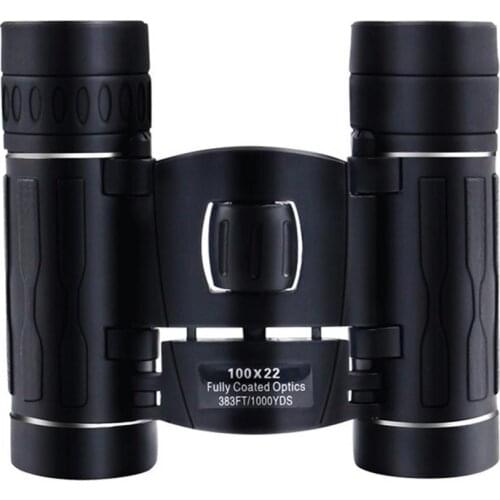 Portable Outdoor Anti-Slip 100x22 High Power BAK4 Prism Binocular Telescope бинокль мощный binoculos longo alcance Telescope