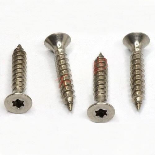 Stainless Steel M3/M4/M5 Torx Socket Countersunk Head Self Tapping Screw Bolts M3 x 8mm (30PCS)