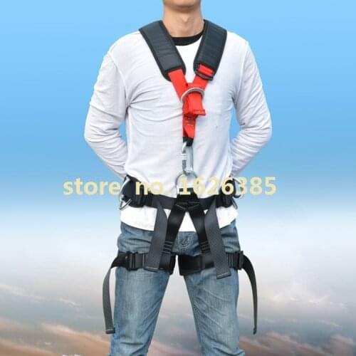 Detachable full body outdoor safety belt aviation aluminum magnesium alloy mountaineering rock climbing lifting sling