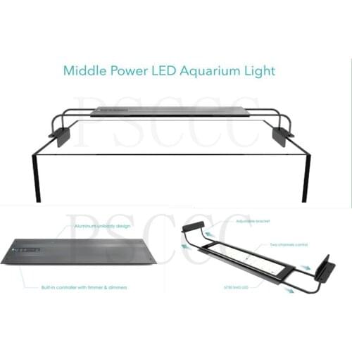 60-90CM Total light spectrum Coral Sea light control time 36W led aquarium fish tank lamp fresh water lamp water and grass lamp