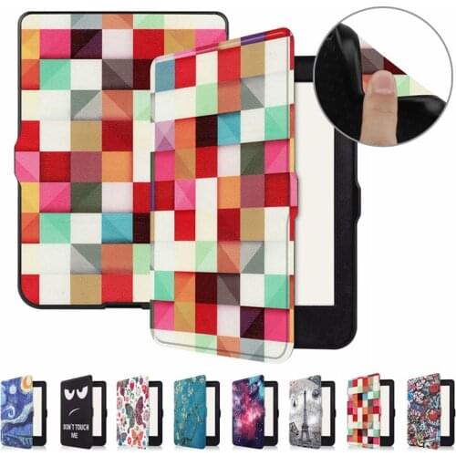 Smart Painted Case Cover For 2020 Kobo Nia Ereader Case Fundas TPU Leather Flip Cover For New Kobo Nia Case Capa Hoesje