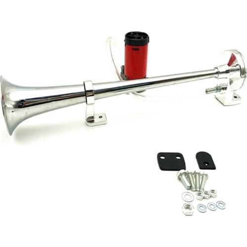 Universal 17inch 150DB Loud Car Air Horn 12V 150DB Super Loud Air Hose Single Trumpet Car Air Horn Speaker for Trucks Motorcycle