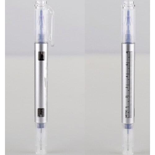 1 Set Skin Marker Pen Tattoo Marker Art Surgical Skin Eyebrow Double-head Pen With Measuring Ruler Microblading Positioning Tool