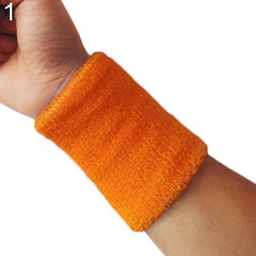 1pc Colorful Unisex Sport Sweatband Wristband Wrist Protector Sweatband Tennis Squash Badminton GYM Basketball Wristband Gift