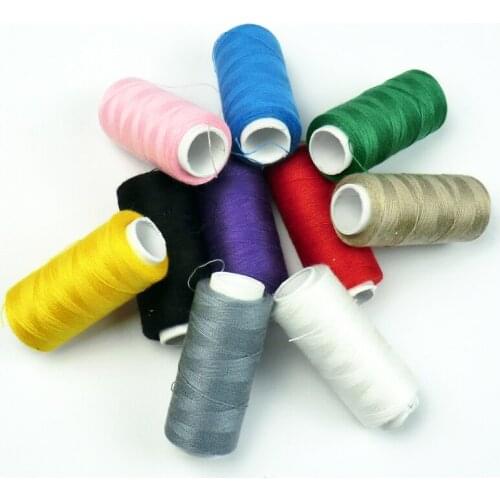 Hot 10Pcs Hot 200 Yards Colorful Sewing Thread Polyester Thread Strong And Durable Sewing For Hand Machines Home DIY Accessories