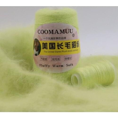 100+40G Genuine Long Plush Mink Velvet Yarn Hand Knitting Thread for Woman Sweater Cardigan Extra Soft Warm Yarn for Cold Winter