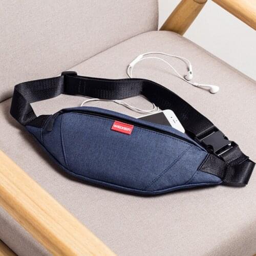 2020 Designer Men Waist Bag Waterproof Oxford Fanny Pack Man Canvas Chest Crossbody Bag Fashion Bum Bag Pochete Mens Waist Pack