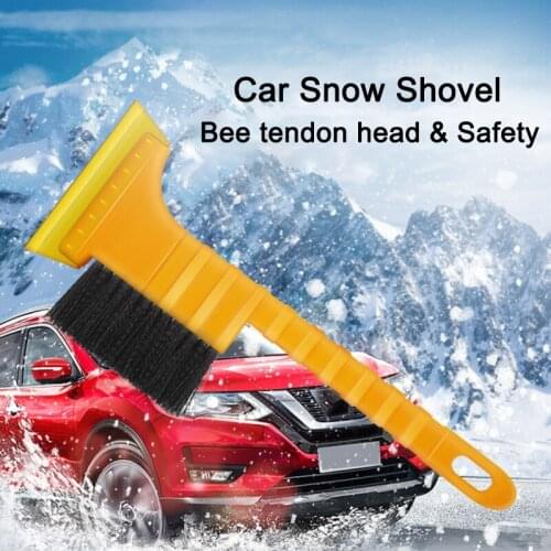 Car Multipurpose Long Handle Snow Removal Brush Scraper Ice Shovel Winter Car Accessories For Van Truck RV Camper Vehicle